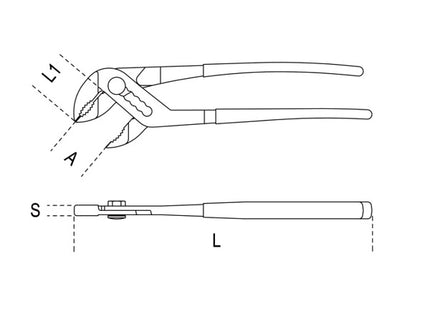 BETA  1048 PINZA REGOLABILE CERNIERA CHIUSA
