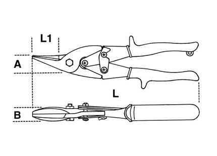 BETA  1123 CESOIA A DOPPIA LEVA DESTRORSA LAME CURVE MM250