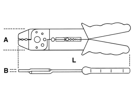 BETA  1602 PINZA PER CAPICORDA PREISOLATI MODELLO LEGGERO MM 0-6