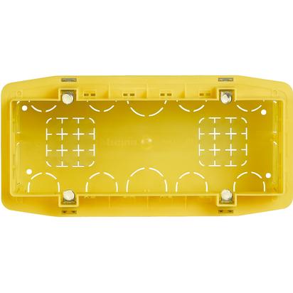 BTICINO SCATOLA INCASSO A 7/6 POSTI IN LINEA GIALLO