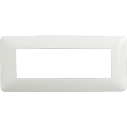 BTICINO MATIX PLACCA 6 POSTI COLORE BIANCO