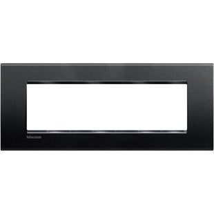BTICINO LIVINGLIGHT PLACCA 7 POSTI COLORE ANTRACITE