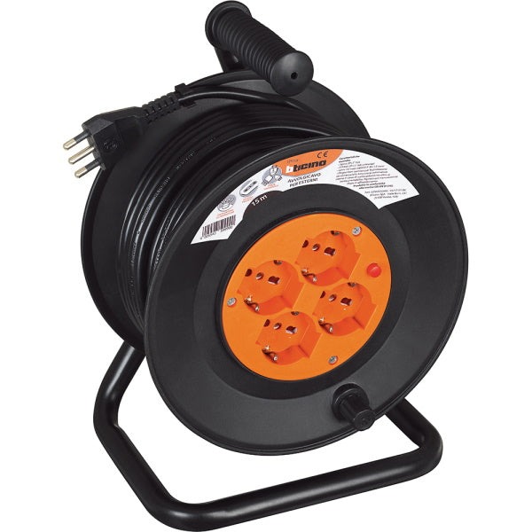 BTICINO AVVOLGICAVO CON CAVO E SPINA 16A 230V