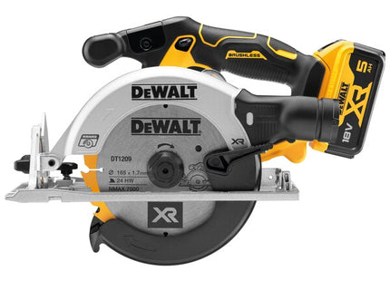 DEWALT SEGA CIRCOLARE A BATTERIA 18V 5,0AH ART. DCS565P2-QW