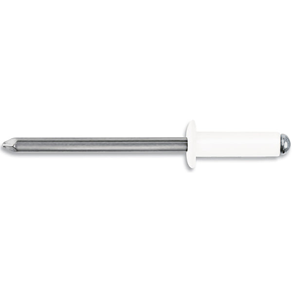 FAR RIVETTI IN LEGA DI ALLUMINIO VERNICIATO BIANCO RAL 9016 D.MM4,8X14