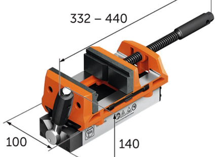 FEIN MORSA A VITE MAGNETICA MOD. VERSAMAG PMV100 SET N00 GANASCE MM100