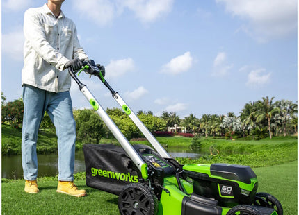 GREENWORKS RASAERBA GD60LM51SPK4 CM51 CARICABATTERIA+BATTERIA 60V 4AH