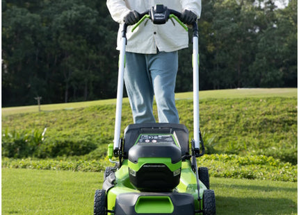 GREENWORKS RASAERBA GD60LM51SPK4 CM51 CARICABATTERIA+BATTERIA 60V 4AH
