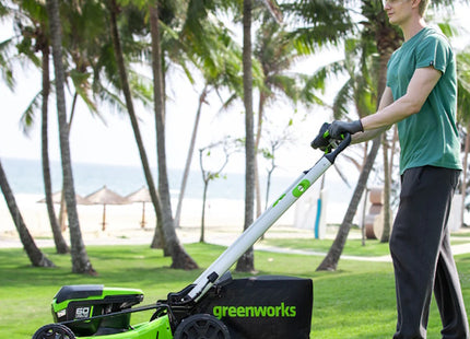 GREENWORKS RASAERBA GD60LM51SPK4 CM51 CARICABATTERIA+BATTERIA 60V 4AH