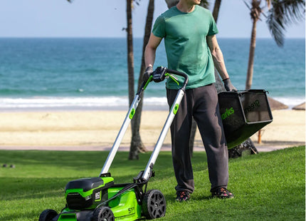 GREENWORKS RASAERBA GD60LM51SPK4 CM51 CARICABATTERIA+BATTERIA 60V 4AH