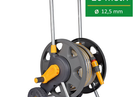 HOZELOCK CARRELLO AVVOLGITUBO CON TUBO DA MT20 RACCORDI E LANCIA