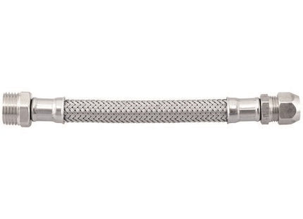 IDRO-BRIC FLESSIBILE PER ACQUA INOX AISI 304 D.MM10X400 10BX1/2"M