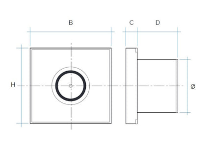 LA VENTILAZIONE ASPIRATORE ELICOIDALE ELETTRICO DA PARETE GIOTTO