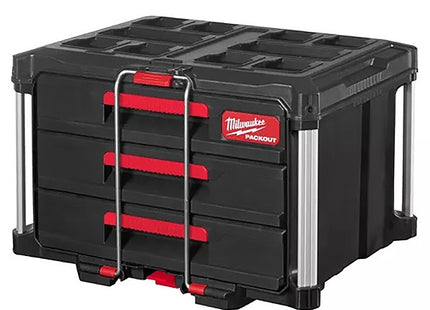 MILWAUKEE PACKOUT CASSETTIERA PORTAUTENSILI A 3 CASSETTI