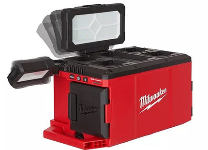 MILWAUKEE PACKOUT TRE FARETTI LED ORIENTABILI MOD. M18 POALC-0 (V1/23)