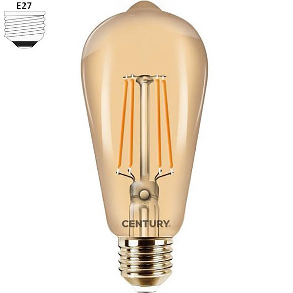 CENTURY LAMPADINA LED INCANTO EPOCA EDISON 230V  8W E27 2200K 806LM