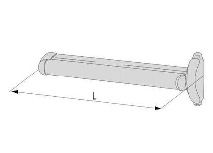 CISA MANIGLIONE ANTIPANICO DA APPLICARE TOUCH BAR MM1200 AMBIDESTRO*