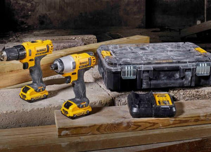 DEWALT KIT TRAPANO AVVITATORE+AVVITATORE IMPULSI 12V 3.0AH DCK2110L2T-QW