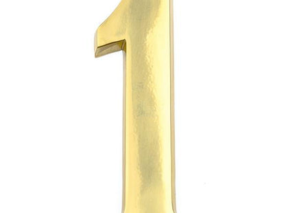 COTTALI NUMERO IN OTTONE LUCIDO MM100 N.1