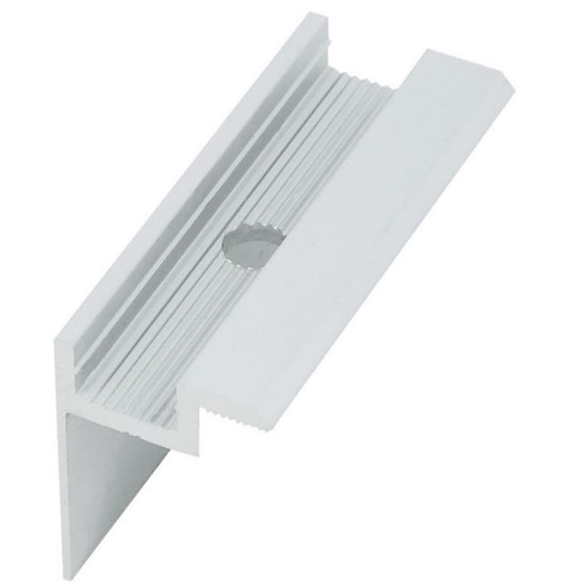 MORSETTO TERMINALE IN ALLUMINIO MOD. W4 MM38 PER FISSAGGIO PANNELLI