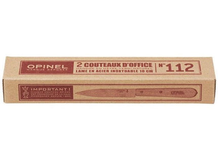 OPINEL SET 2 COLTELLI CUCINA SPELUCCHINI CLASSICI MANICI FAGGIO