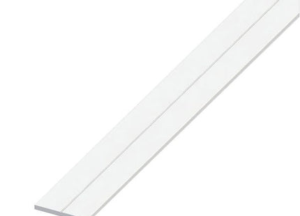 ALFER BARRA PIATTA PVC BIANCO MM35,5X3 MT1