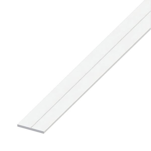 ALFER BARRA PIATTA PVC BIANCO MM 7,5X1,5 MT1