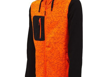 U-POWER FELPA CON CAPPUCCIO RAINBOW COLORE ORANGE FLUO TG.XXL