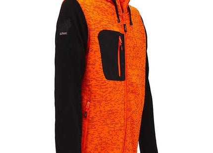 U-POWER FELPA CON CAPPUCCIO RAINBOW COLORE ORANGE FLUO TG.XXL