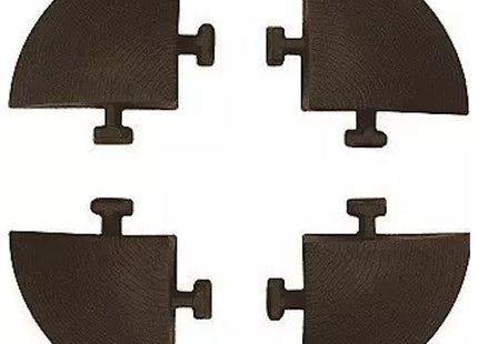 ARTPLAST LINEA WOODENLIKE KIT 4 ANGOLARI MM54X54X25 MARRONE