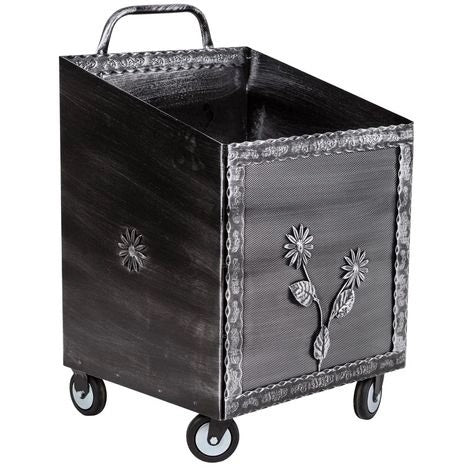 PEGORARO CARRELLO PORTALEGNA IN LAMIERA CON 4 RUOTE GIREVOLI CM50X52X80H