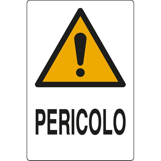 SEGNALE PERICOLO ADESIVO MM 60X 40