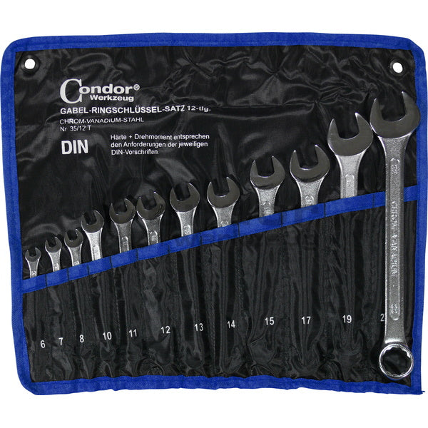REITOOL CONDOR SERIE 12 CHIAVI COMBINATE CROMATE MM6-22