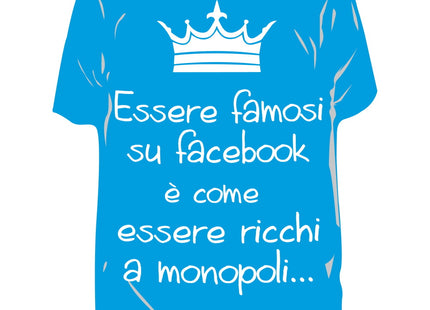 RICCI PROFUMATORE AUTO T-SHIRT SCRITTE "ESSERE FAMOSI SU..." ARTIC