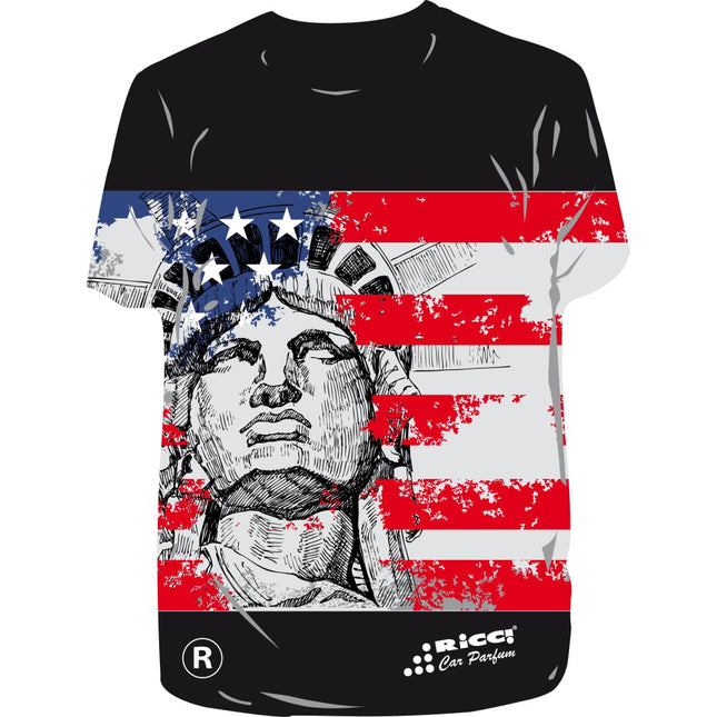 RICCI PROFUMATORE AUTO T-SHIRT IMMAGINI "AMERICA..." ARTIC