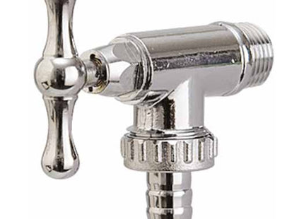 BEL-FER RUBINETTO LATERALE IN OTTONE CROMATO ATTACCO 1/2"