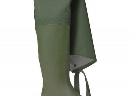 ISSA STIVALE IN PVC TUTTA COSCIA COLORE VERDE