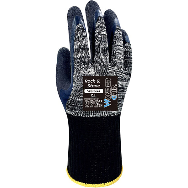 WONDER GRIP GUANTI MOD. WG-333 ROCK &amp; STONE COLORE BLU/NERO